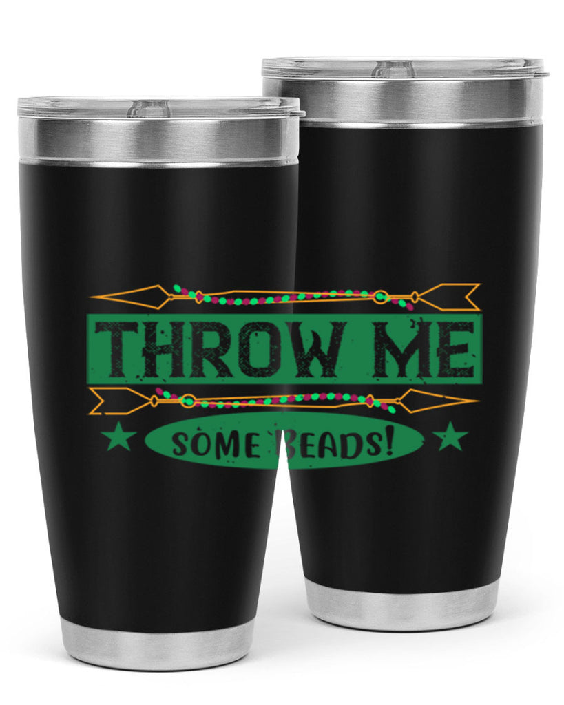 throw me some beads 34#- mardi gras- Tumbler