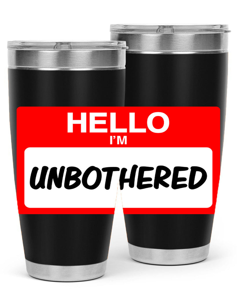 unbothered 14#- black words phrases- Cotton Tank