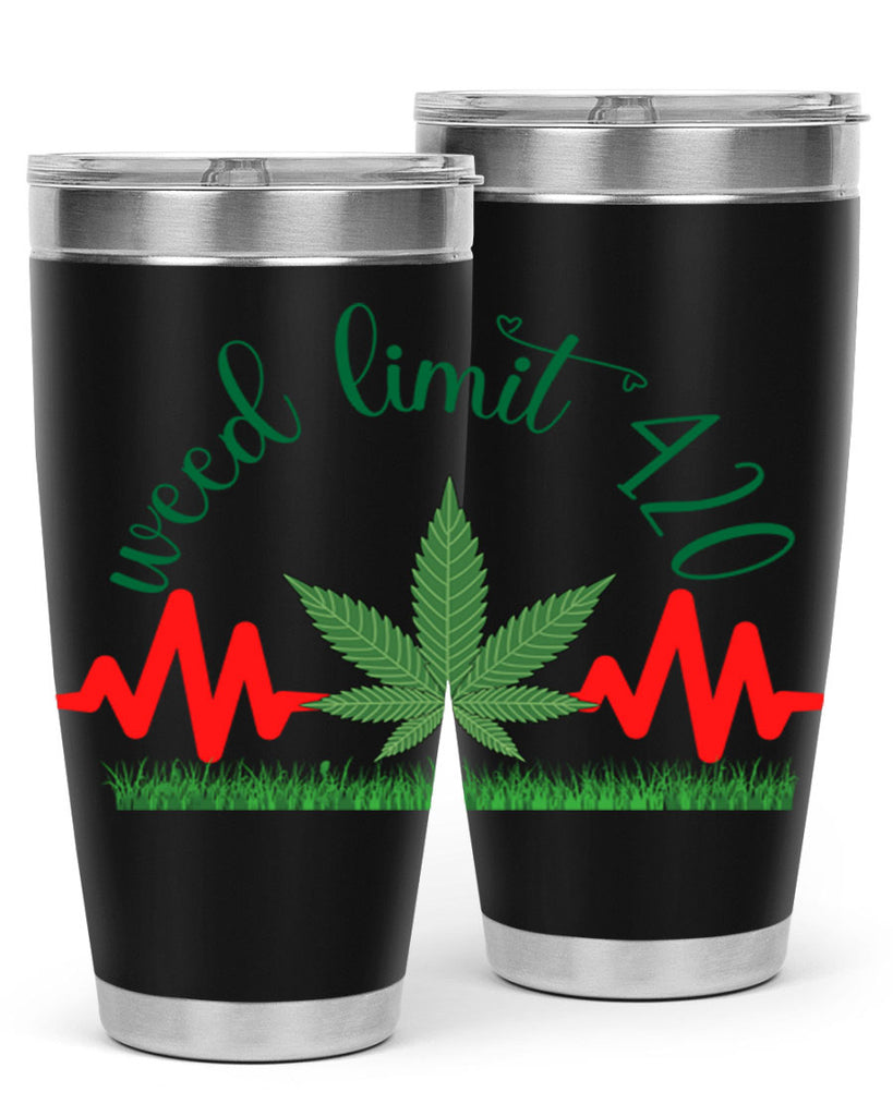 weed limit 420 cannabis hearbeat 291#- marijuana- Tumbler