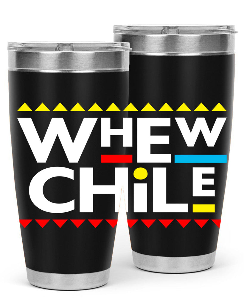 whew chile 11#- black words phrases- Cotton Tank