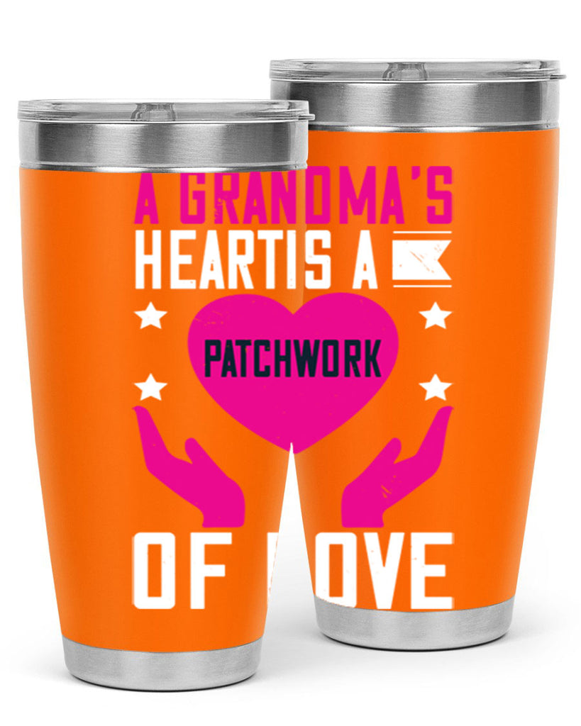 A grandma’s heart is a patchwork of love 86#- grandma - nana- Tumbler