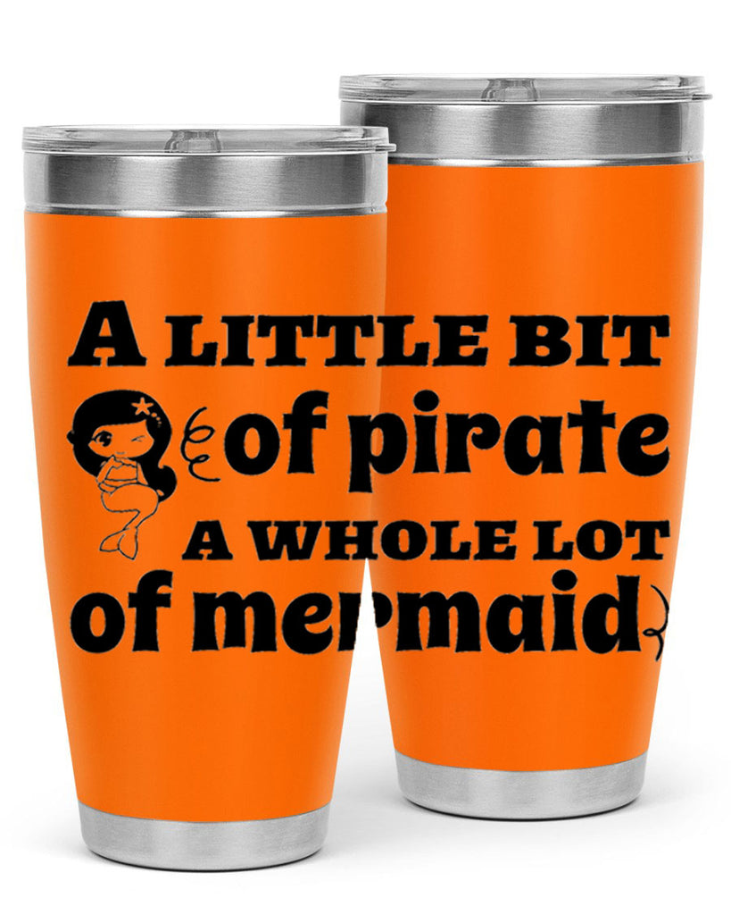 A little bit of pirate 10#- mermaid- Tumbler