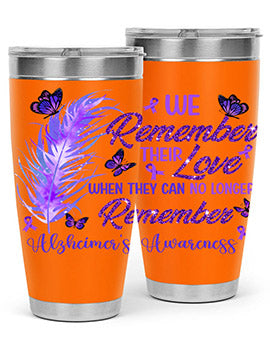 AlzheimerS Awareness Remember Love 19#- alzheimers- Tumbler