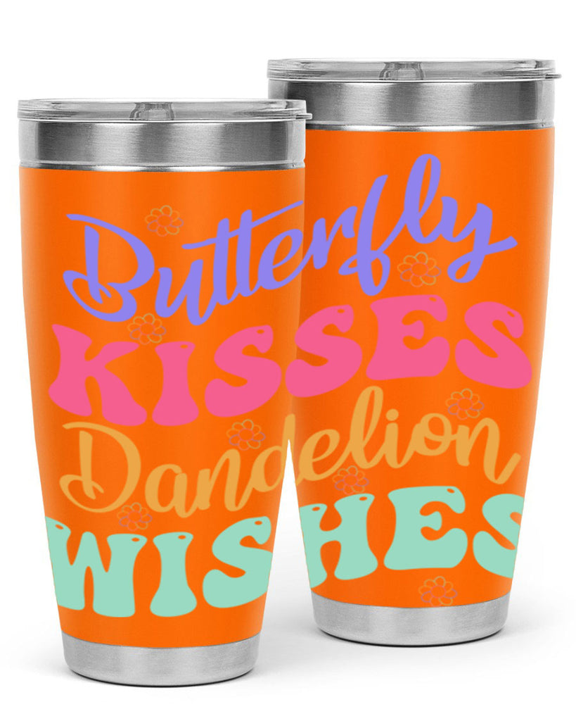 Butterfly kisses dandelion wishes96#- spring- Tumbler