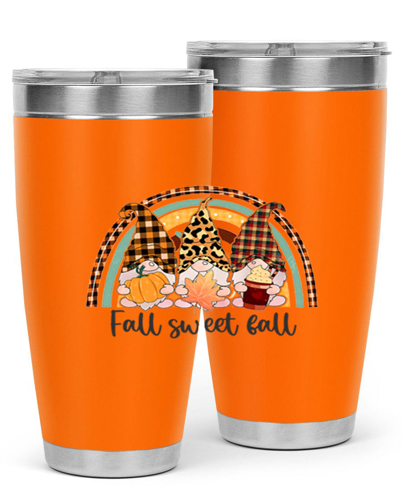 FallSweetFallGnomeRainbow 162#- fall- Tumbler