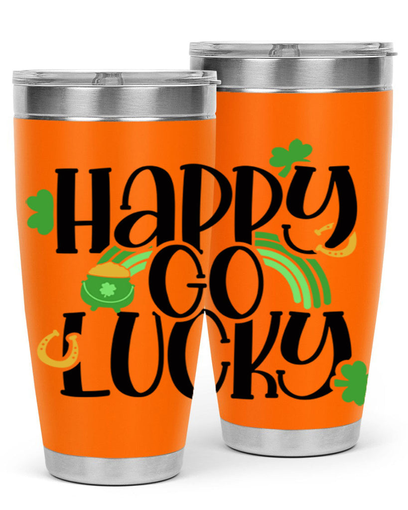 Happy Go Lucky Style 96#- St Patricks Day- Tumbler