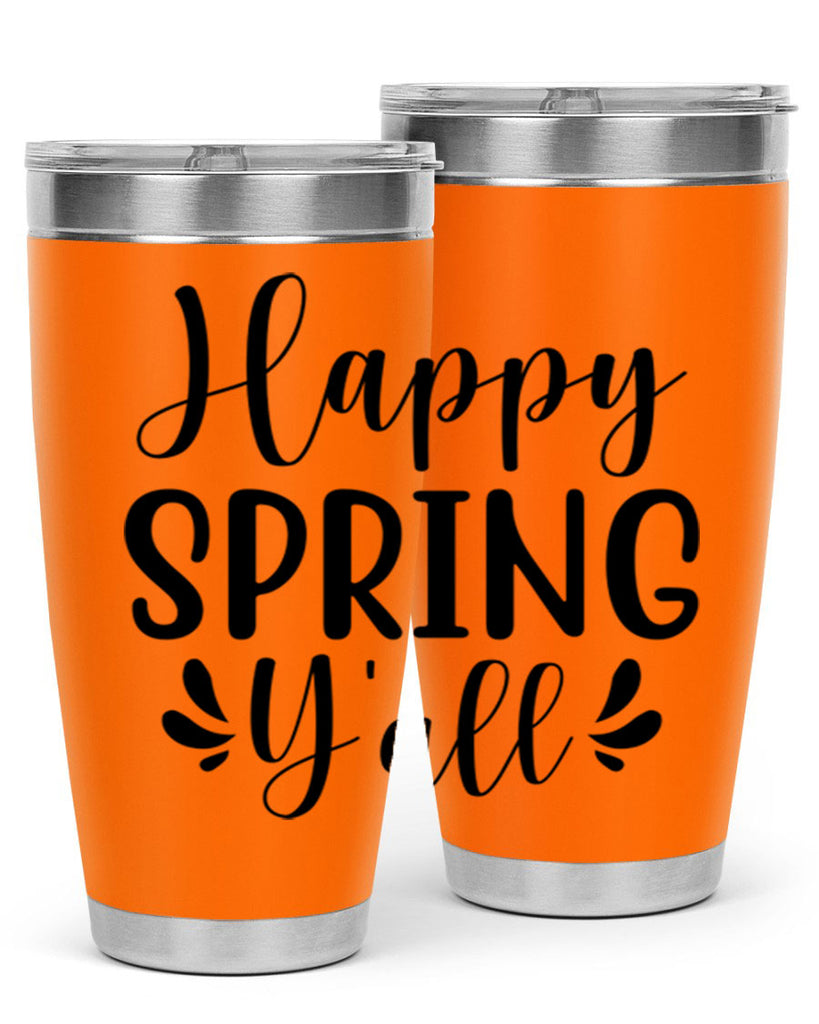 Happy Spring Y'all 163#- spring- Tumbler
