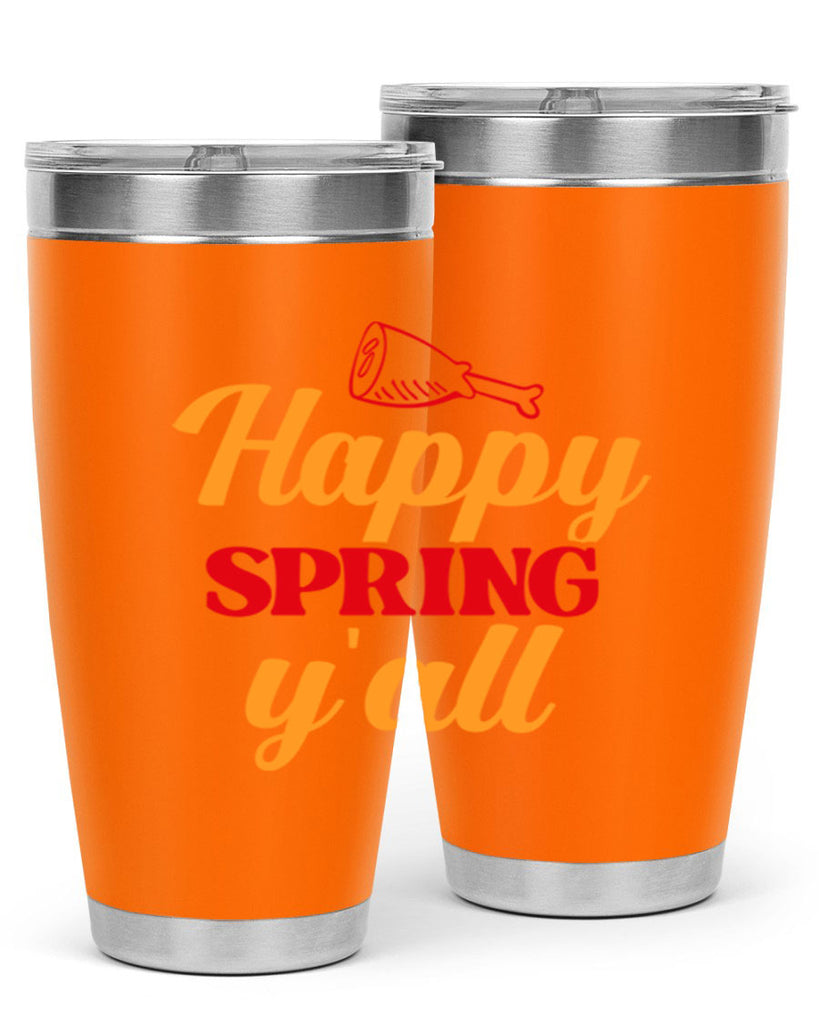 Happy spring y'all 162#- spring- Tumbler