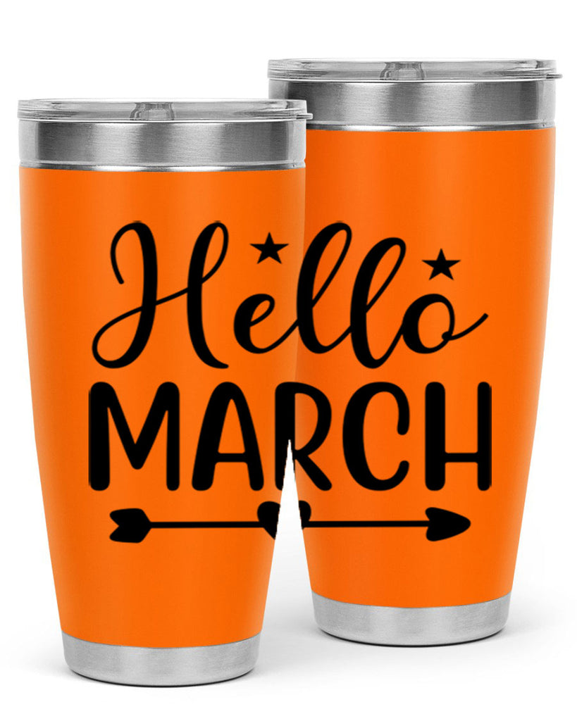 Hello March 184#- spring- Tumbler