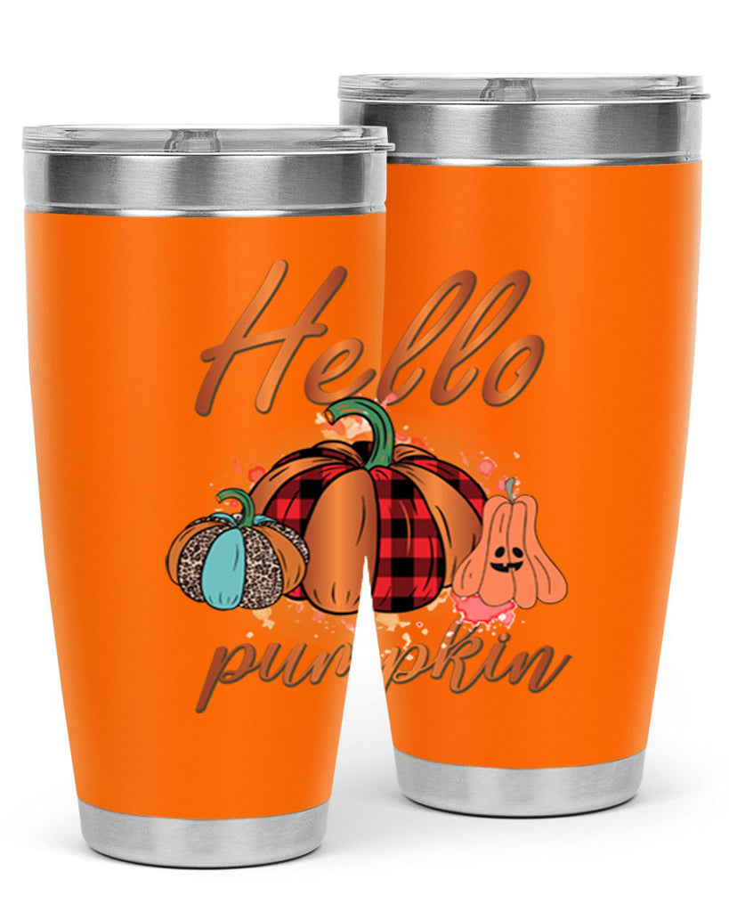 Hello Pumpkin 284#- fall- Tumbler