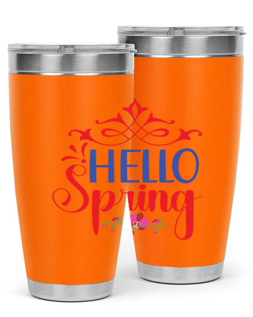 Hello Spring 211#- spring- Tumbler