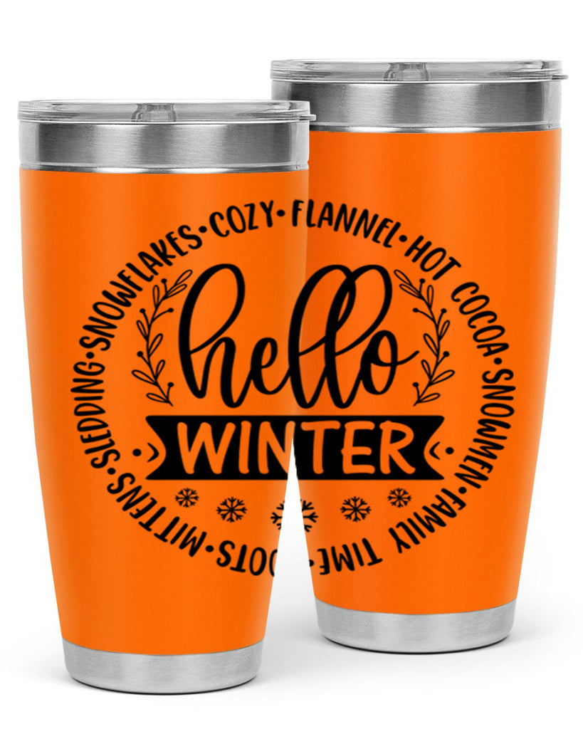 Hello Winter 163#- winter- Tumbler