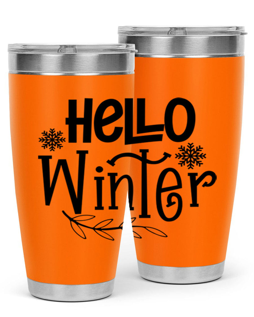 Hello Winter 168#- winter- Tumbler