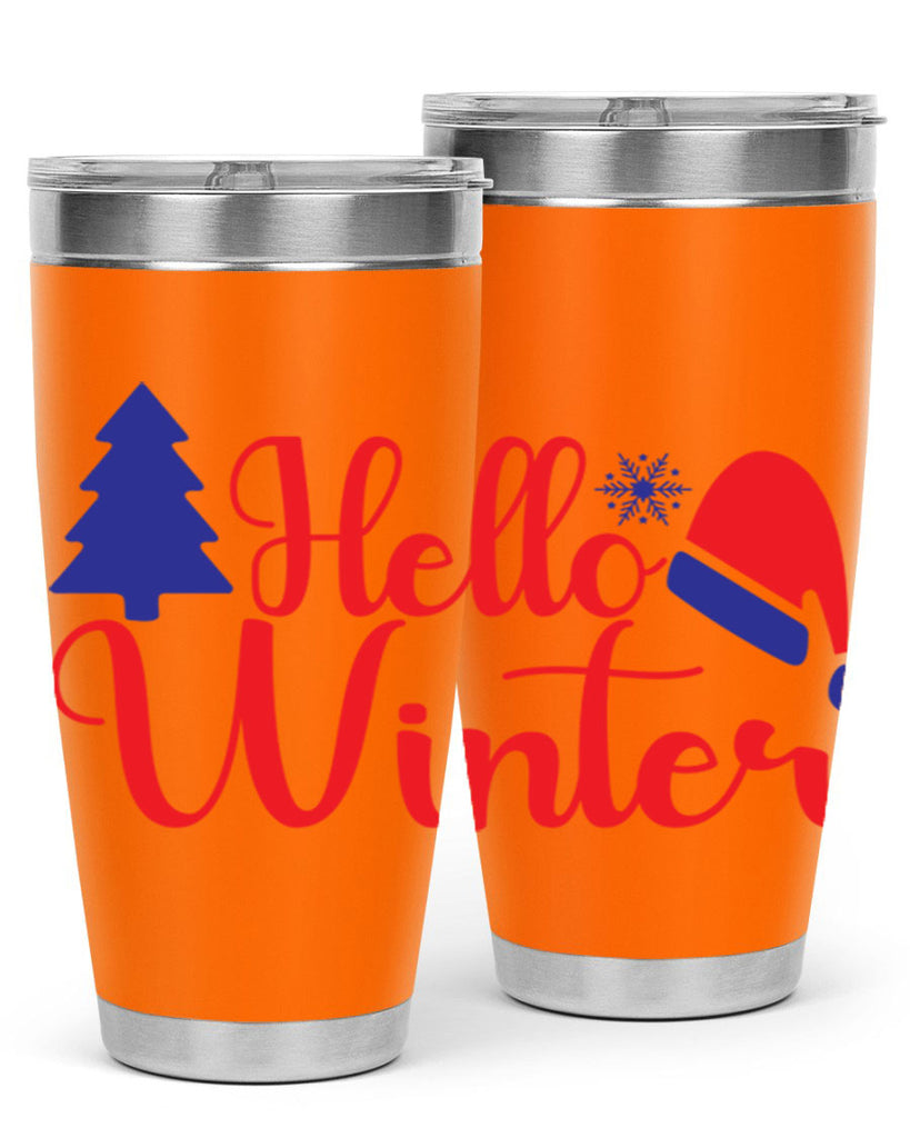 Hello Winter 179#- winter- Tumbler