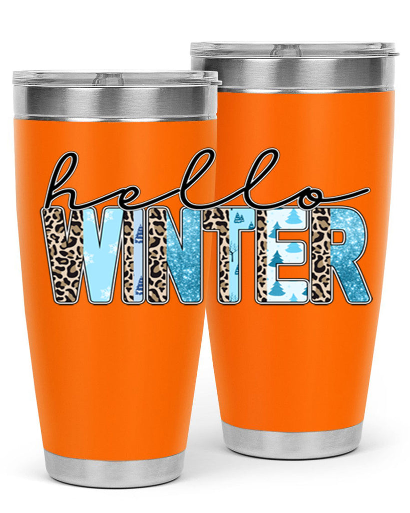 Hello Winter 189#- winter- Tumbler