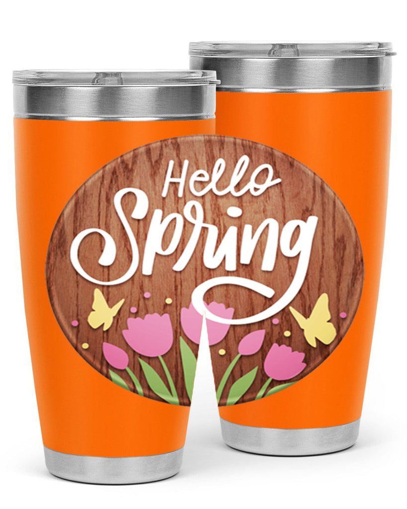 Hello spring Mockup202#- spring- Tumbler