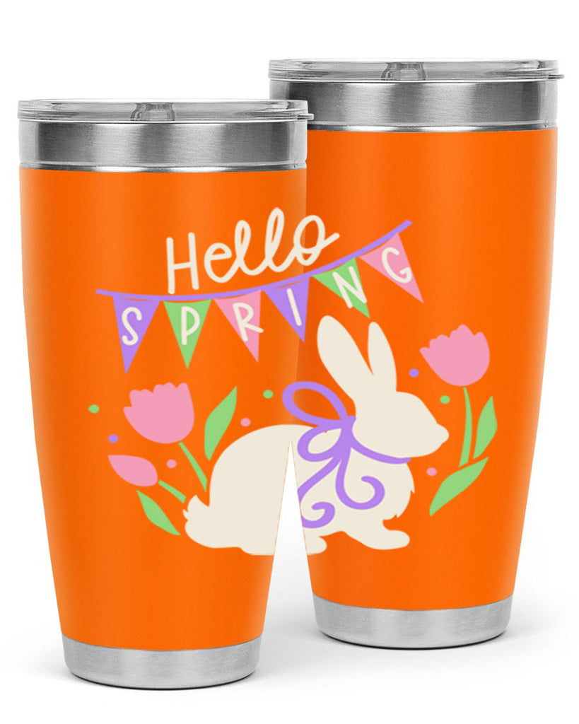 Hello spring bunny193#- spring- Tumbler