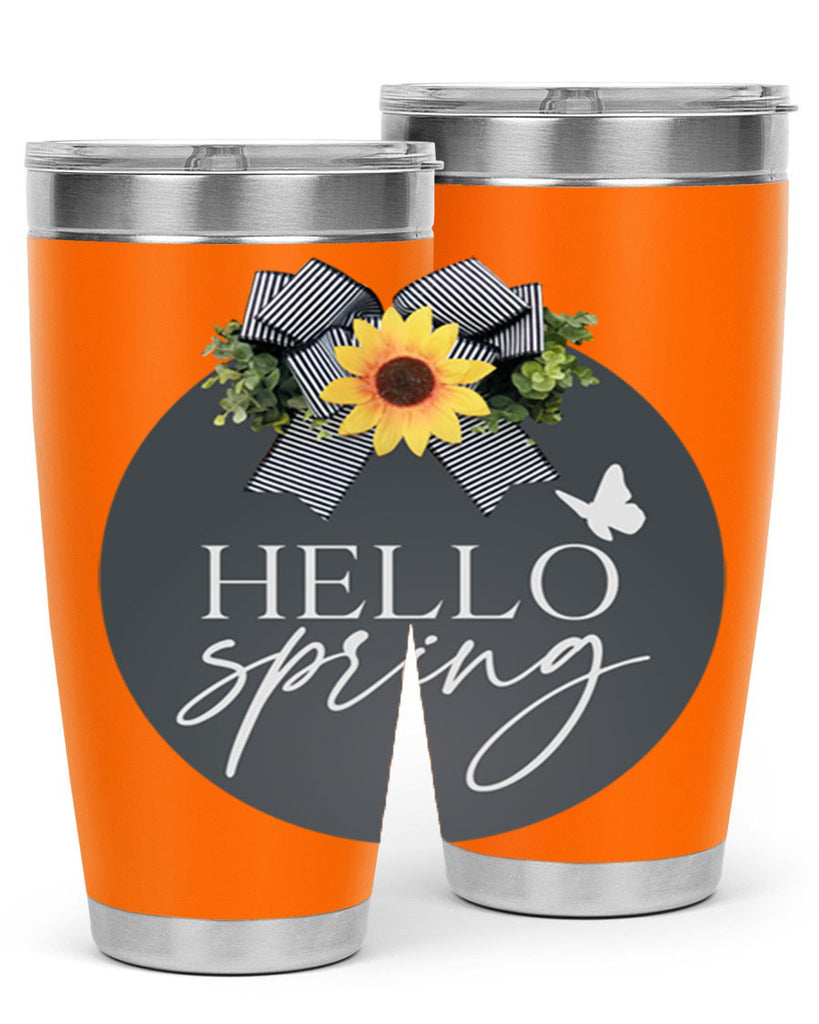 Hello spring butterfly Mockup194#- spring- Tumbler
