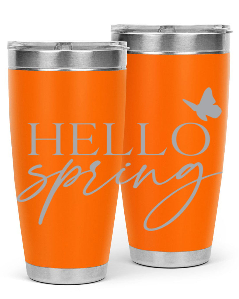 Hello spring butterfly195#- spring- Tumbler