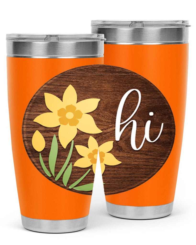 Hi daffodil flower Mockup235#- spring- Tumbler