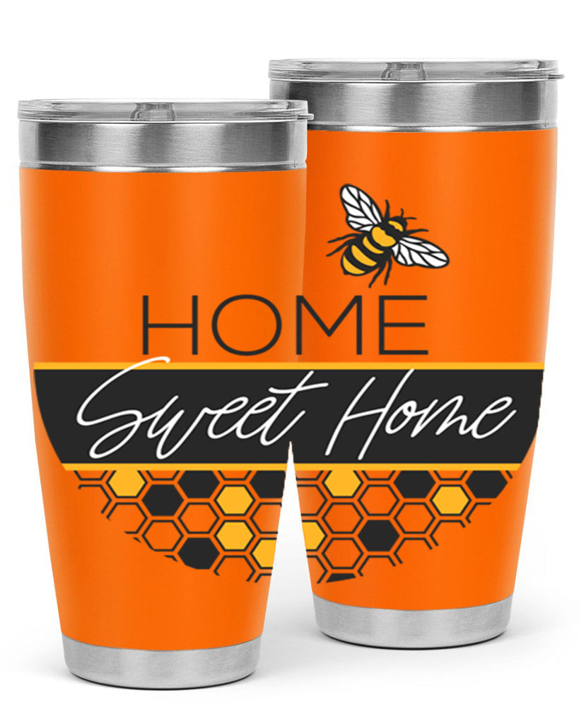 Home Sweet Home Bee and hive pattern243#- spring- Tumbler