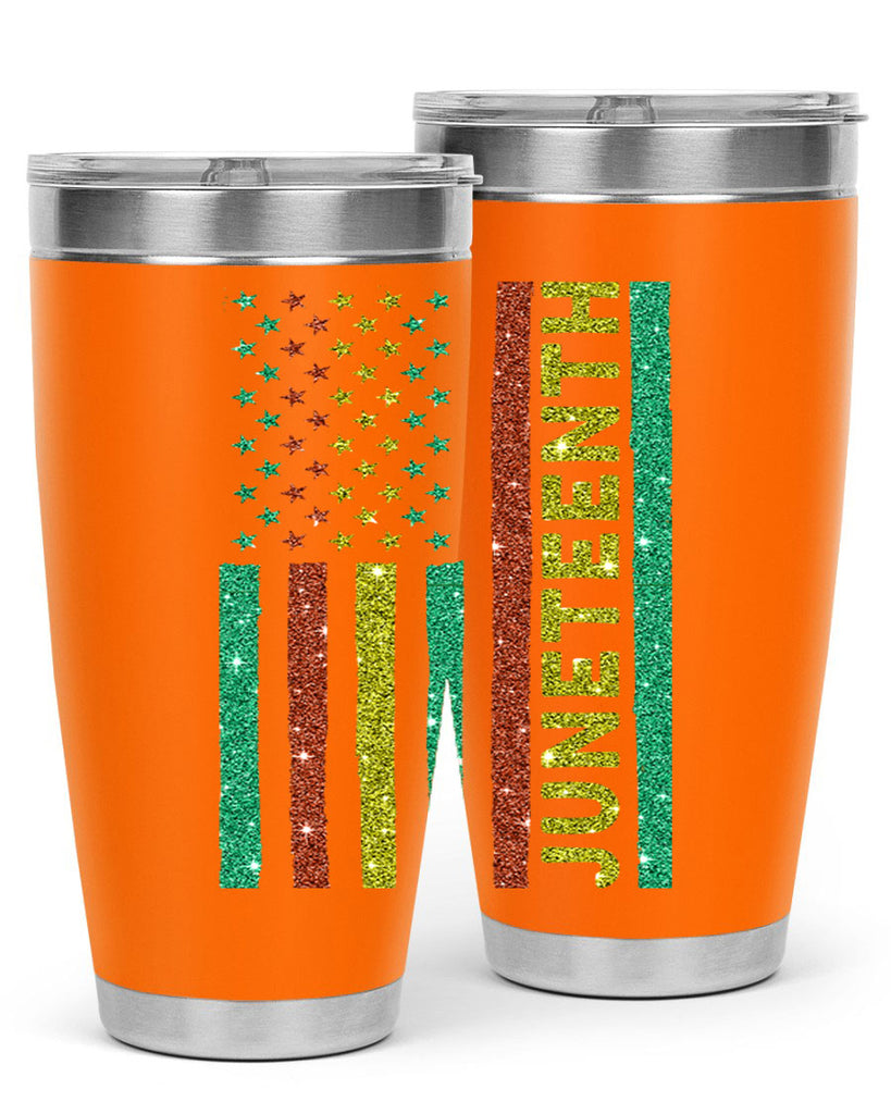 Juneteenth Freedom Day Afro Usa Flag Png 23#- Juneteenth- tumbler