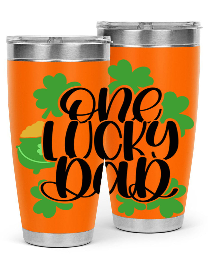 One Lucky Dad Style 43#- St Patricks Day- Tumbler