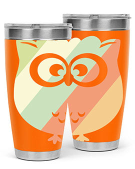 Owl Retro Style Vintage A TurtleRabbit 15#- owl- Tumblers