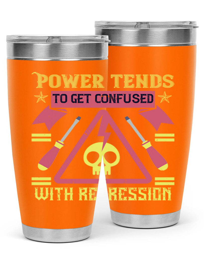 Power tends to get confused with repression Style 17#- electrician- tumbler