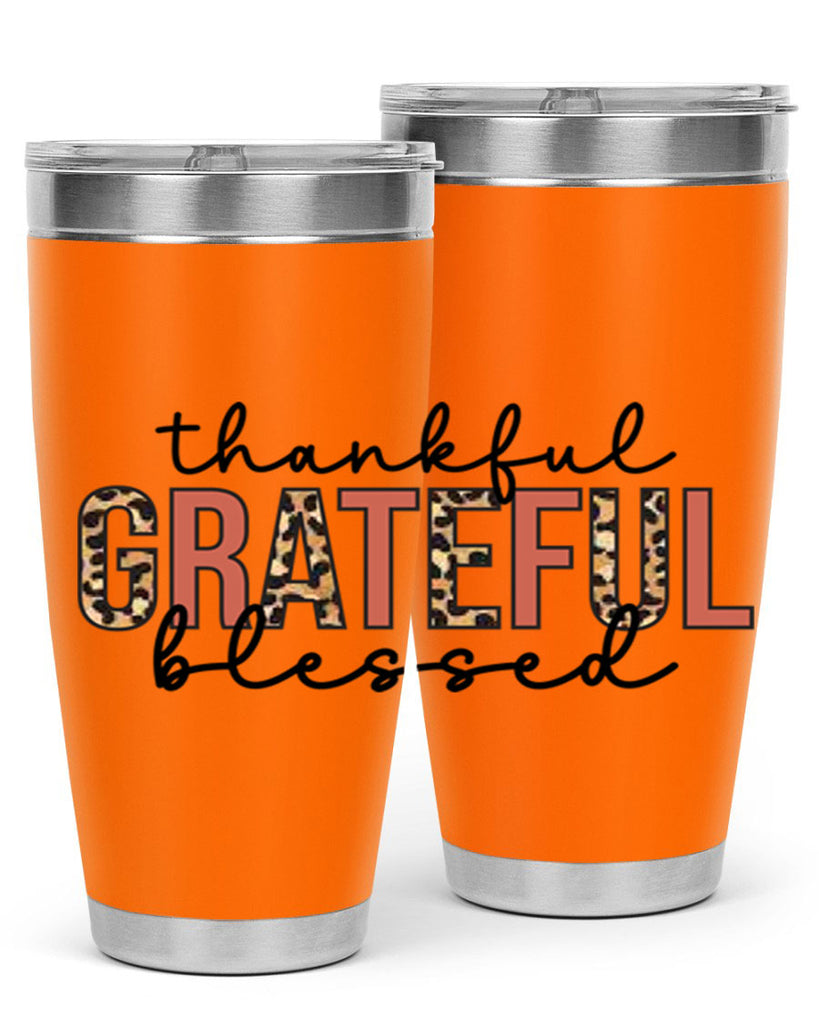 Thankful grateful blessed 602#- fall- Tumbler