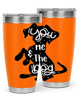 You Me The Dogs Style 4#- dog- Tumbler