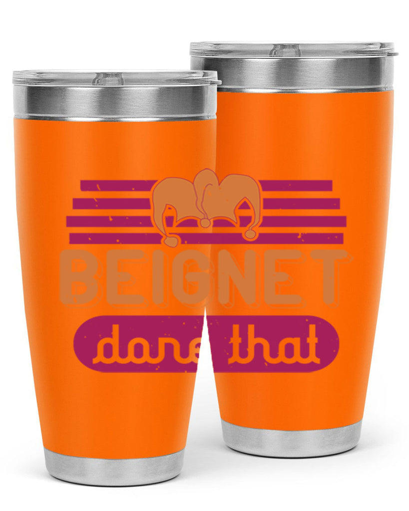 beignet done that 26#- mardi gras- Tumbler