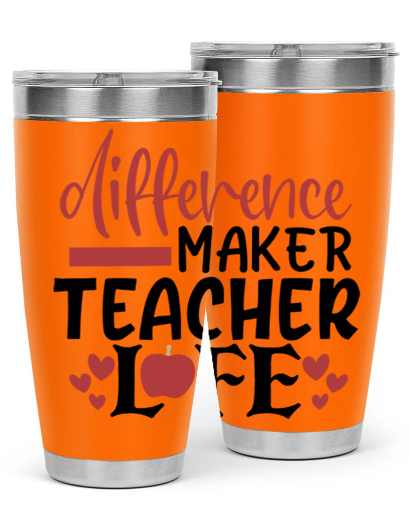 difference maker teacher life Style 118#- teacher- tumbler