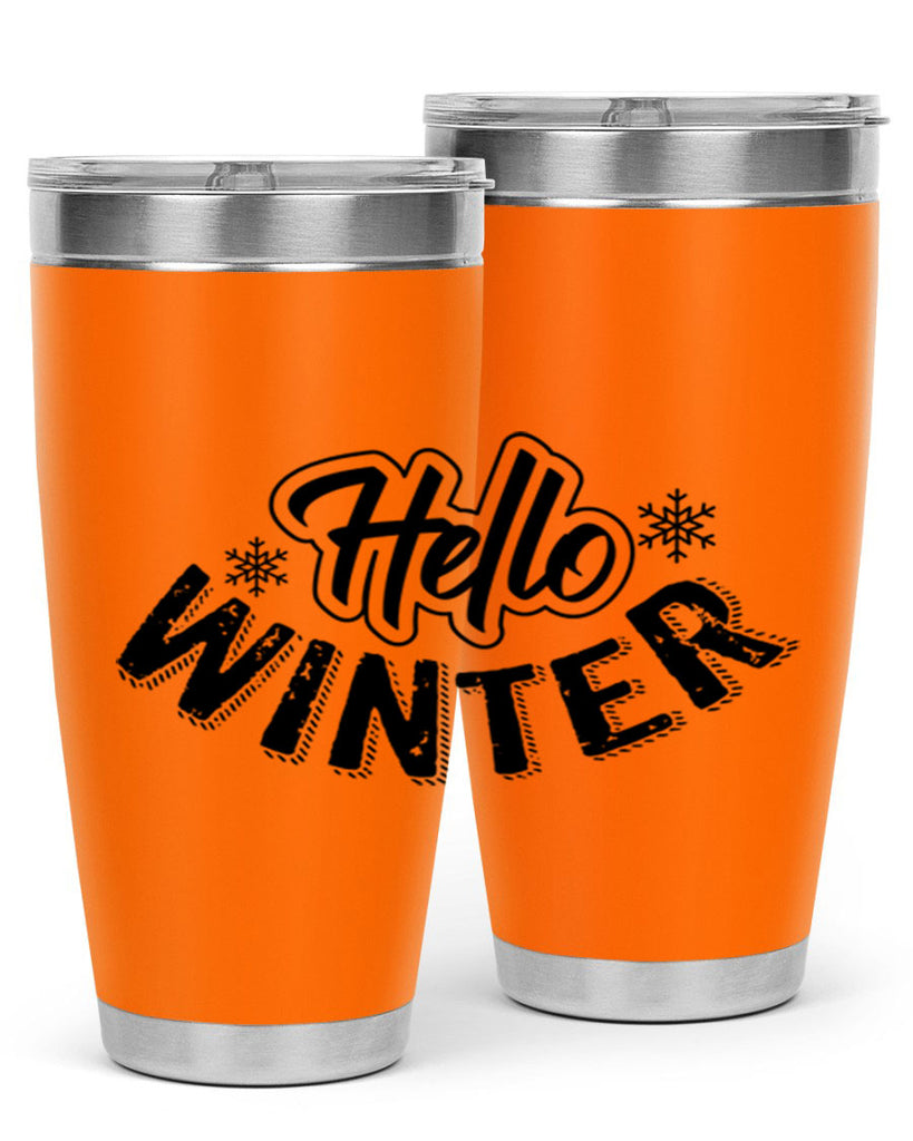 hello winter 169#- winter- Tumbler