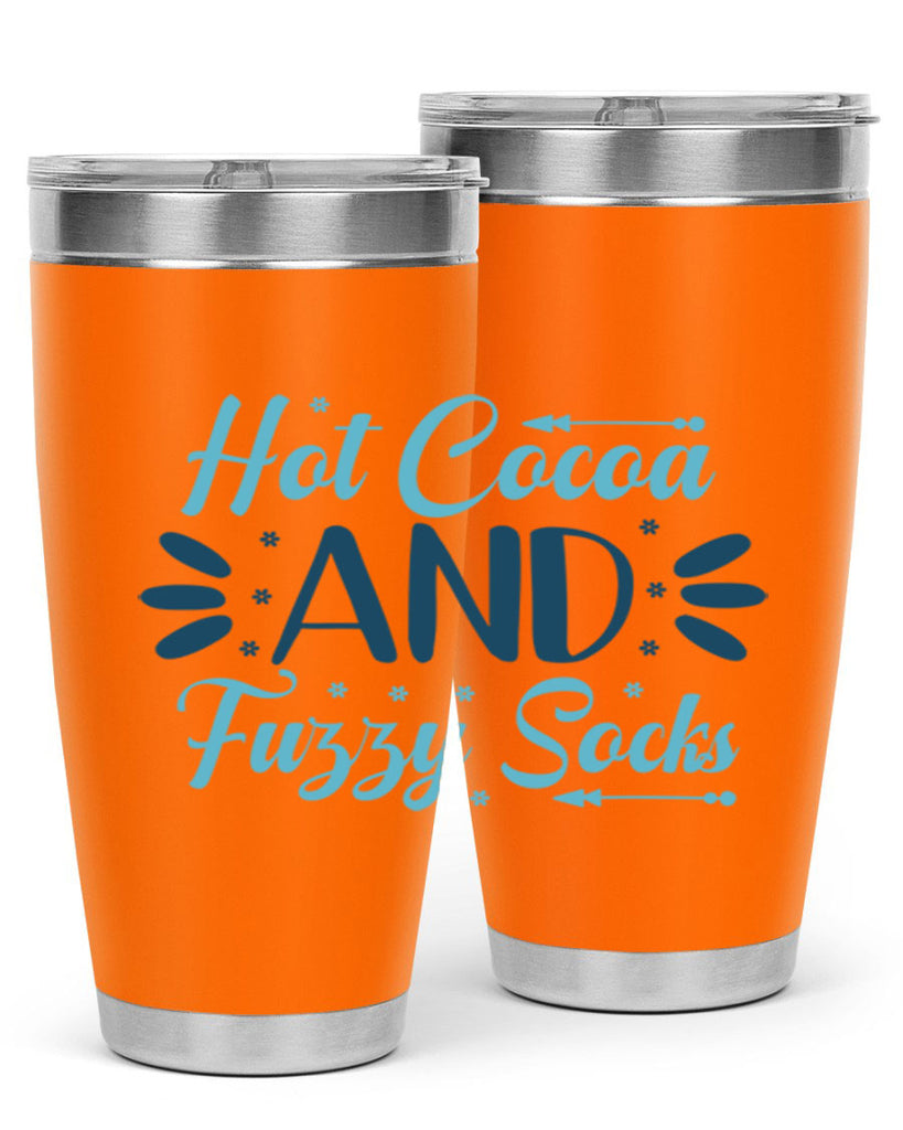 hot cocoa and fuzzy socks 208#- winter- Tumbler