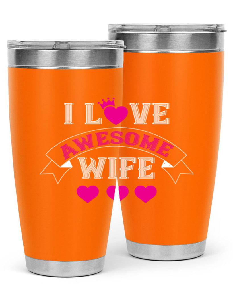 i love awesome wife 57#- valentines day- Tumbler