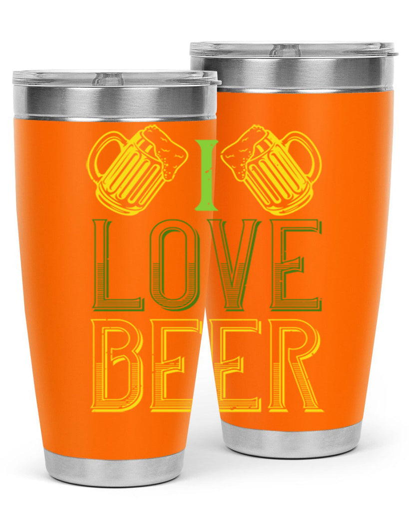 i love beer Style 134#- St Patricks Day- Tumbler