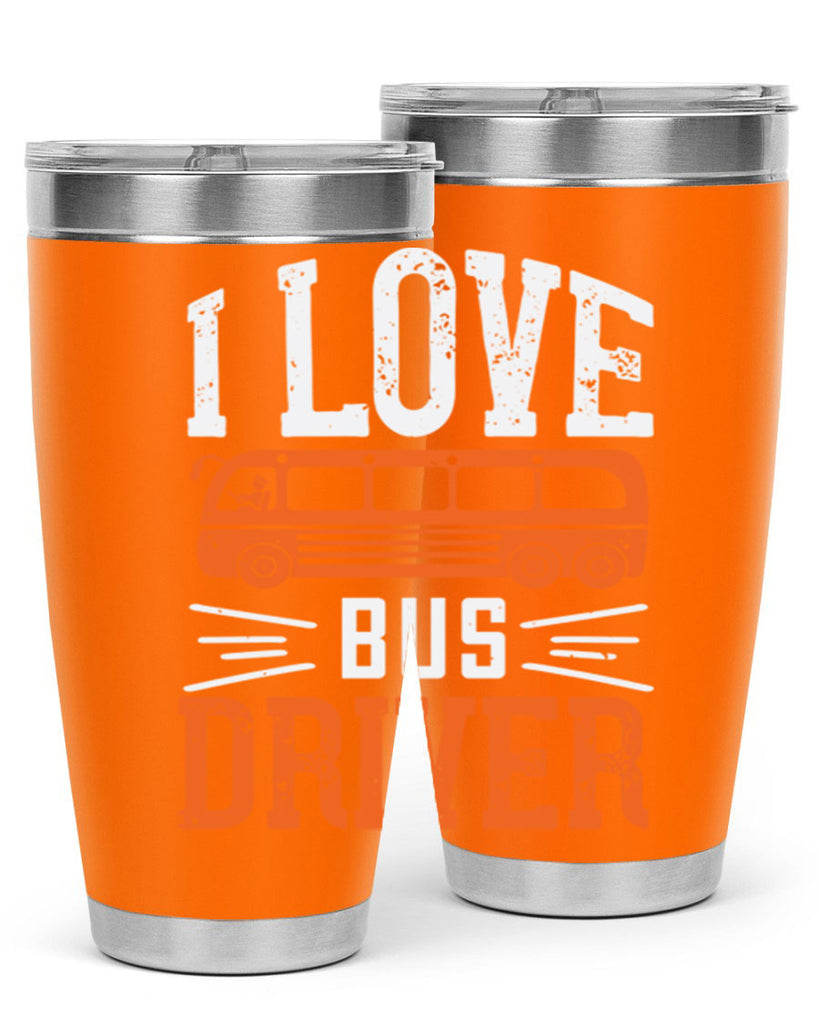 i love bus driver Style 30#- bus driver- tumbler