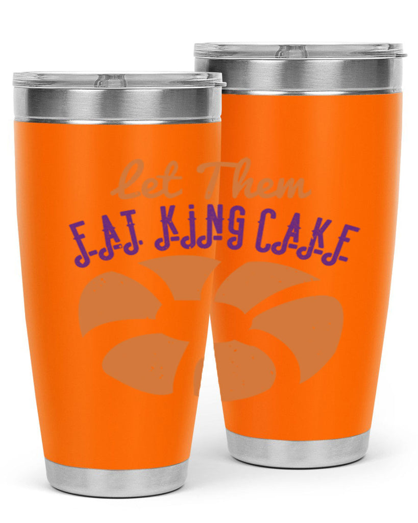 let them eat king cake 50#- mardi gras- Tumbler