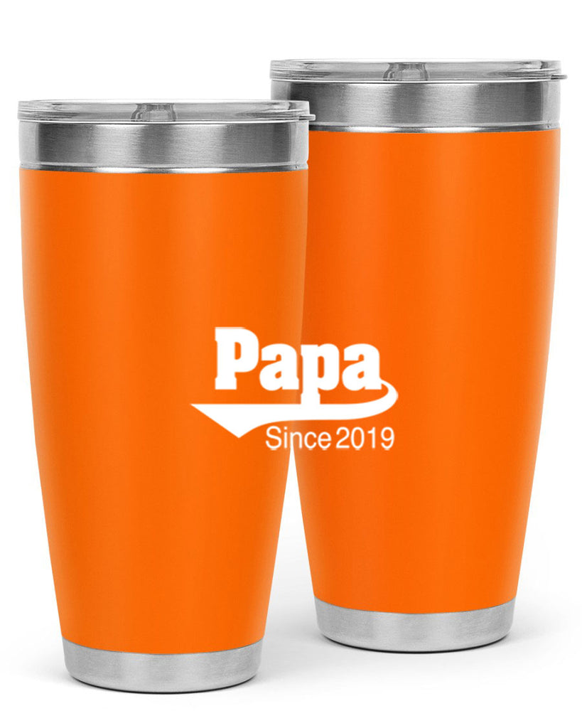 papa since 127#- grandpa - papa- Tumbler
