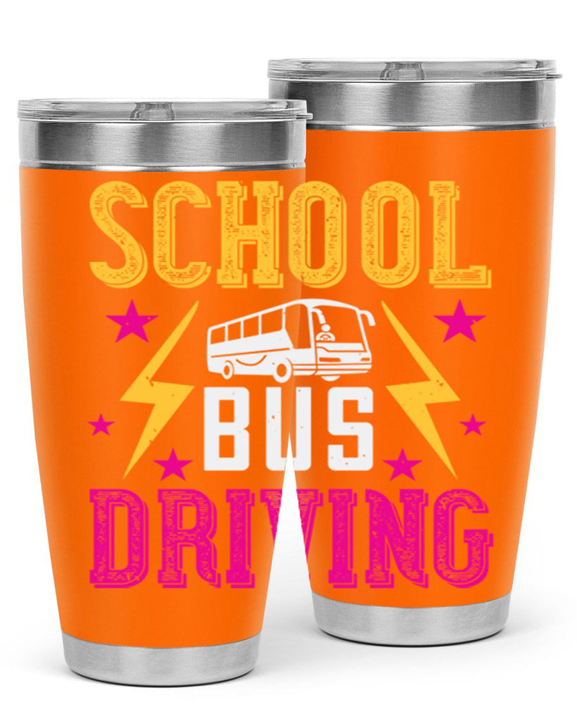 school bus driving Style 17#- bus driver- tumbler