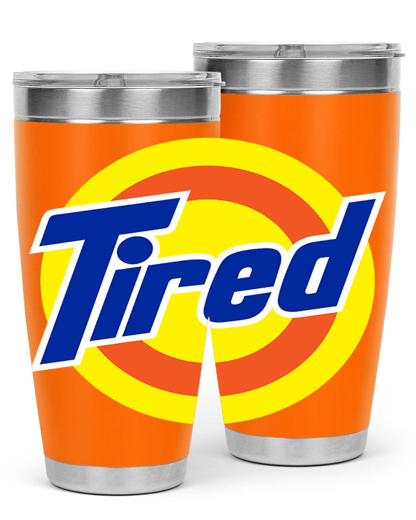 tired 19#- black words phrases- Cotton Tank