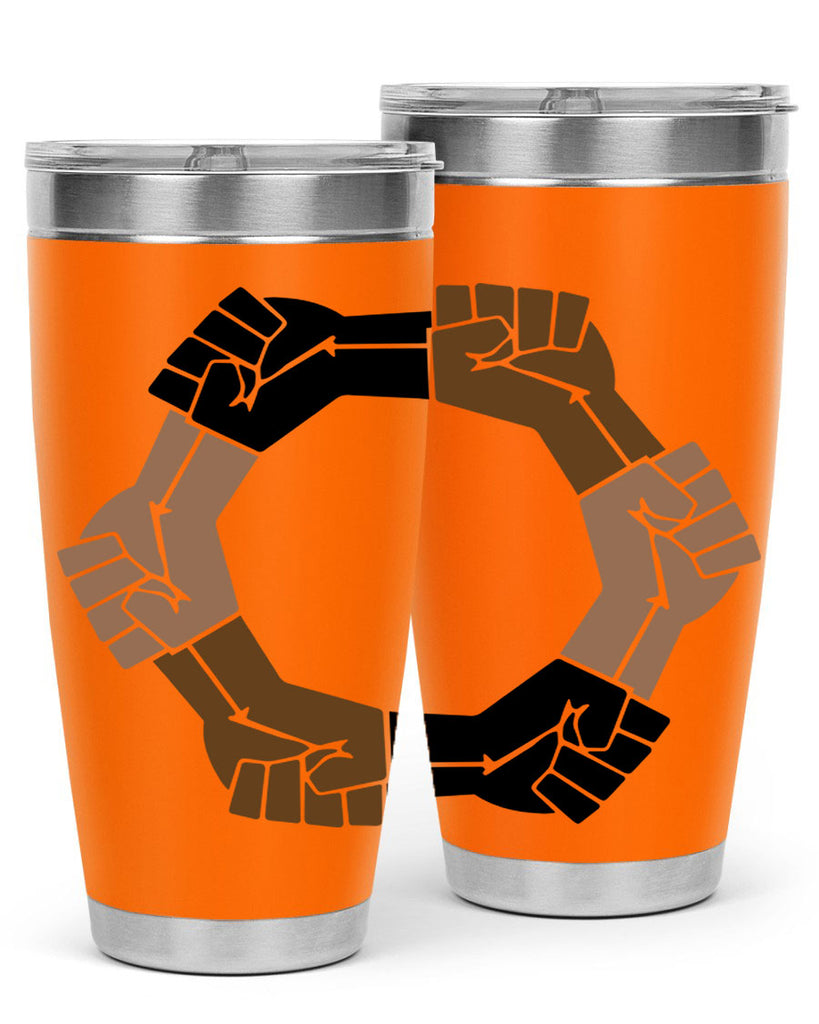 united black power fists 13#- black words phrases- Cotton Tank