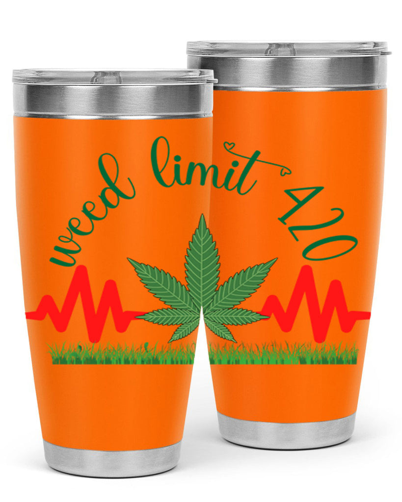 weed limit 420 cannabis hearbeat 291#- marijuana- Tumbler