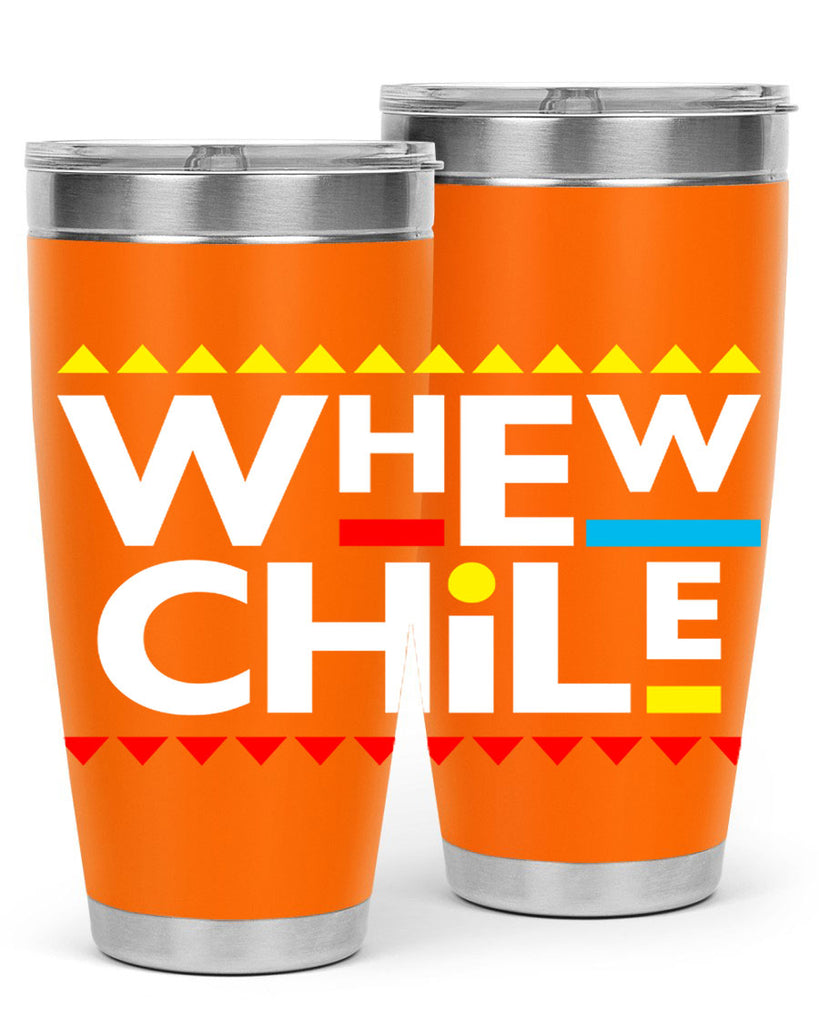 whew chile 11#- black words phrases- Cotton Tank