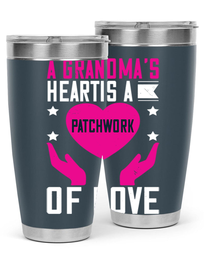 A grandma’s heart is a patchwork of love 86#- grandma - nana- Tumbler