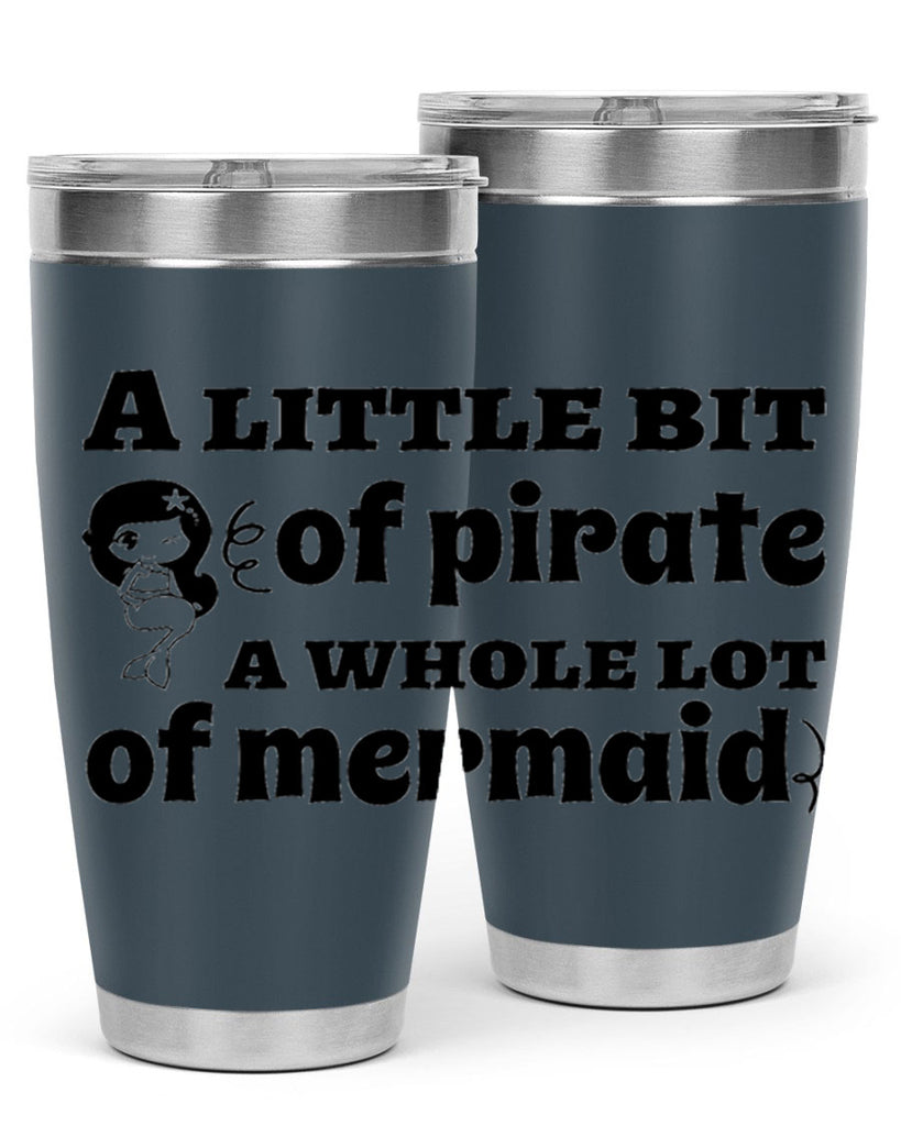 A little bit of pirate 10#- mermaid- Tumbler