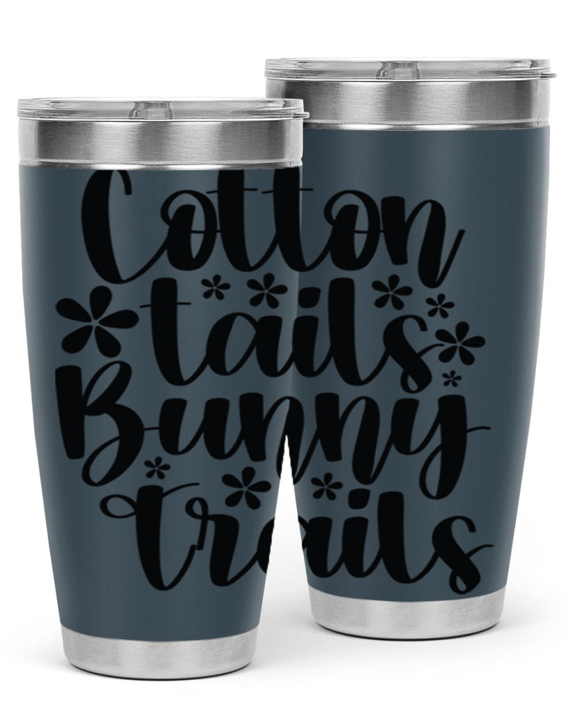 Cotton tails bunny trails  113#- spring- Tumbler