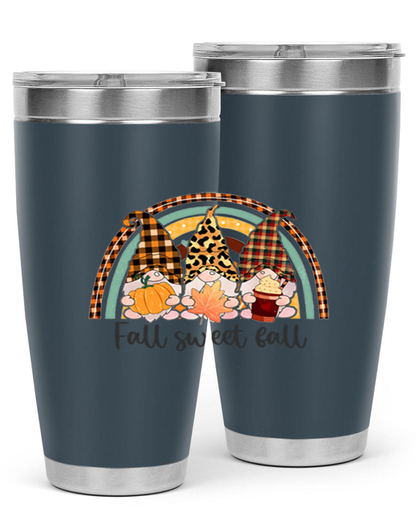 FallSweetFallGnomeRainbow 162#- fall- Tumbler