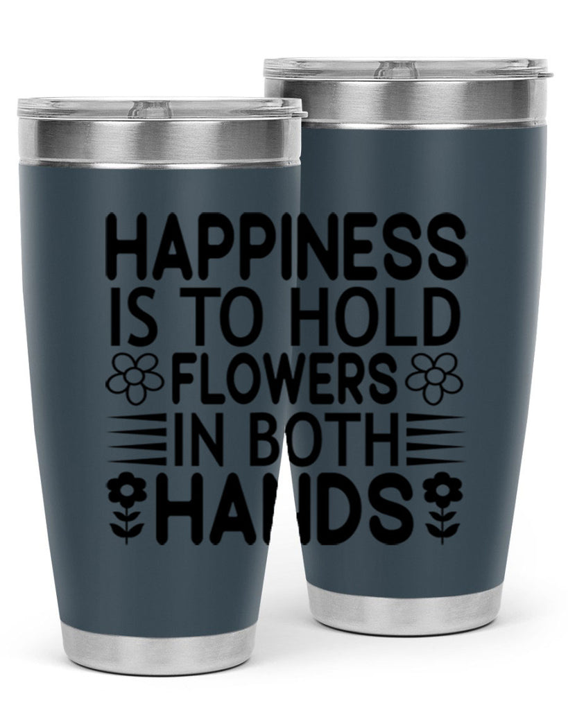 Happiness is to hold flowers 154#- spring- Tumbler